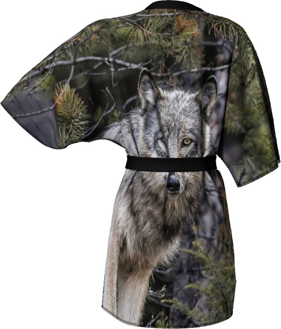 Back to Nature Apparel Wolf Kimono