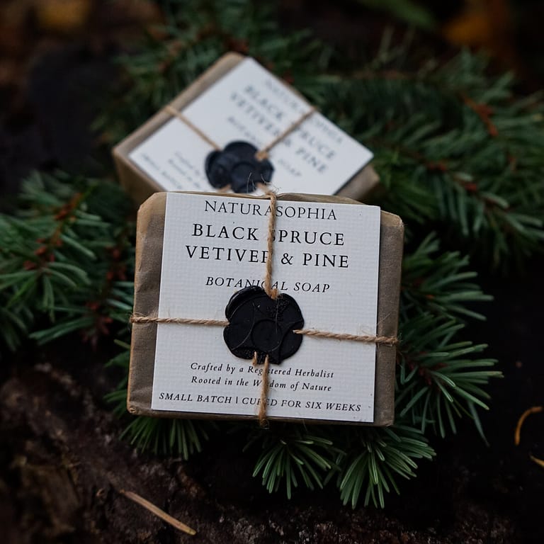 Spruce Vetiver Pine Soap, supporting Pacific Wild